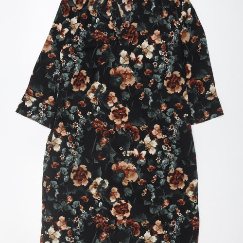 H&M Women's Floral Shift Dress - Size 8 Winter