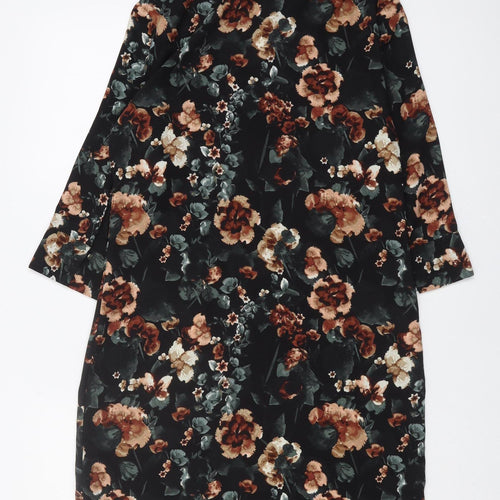 H&M Women's Floral Shift Dress - Size 8 Winter