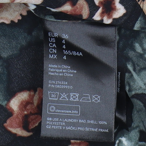 H&M Women's Floral Shift Dress - Size 8 Winter