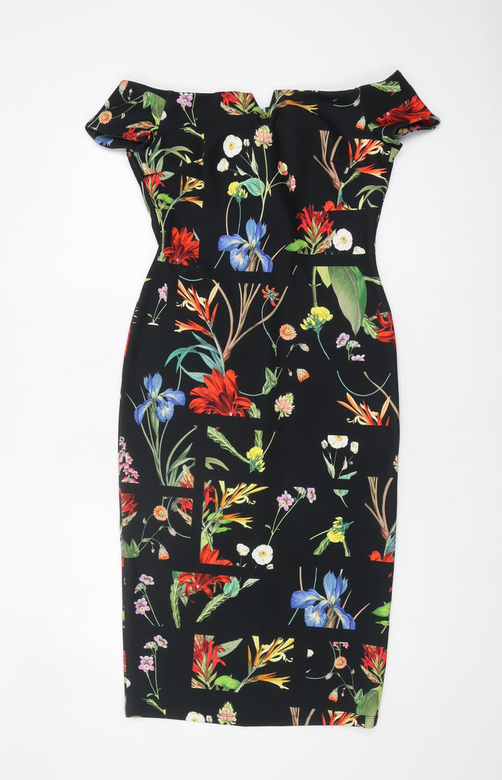 Next Women's Multicoloured Bodycon Dress Size 10