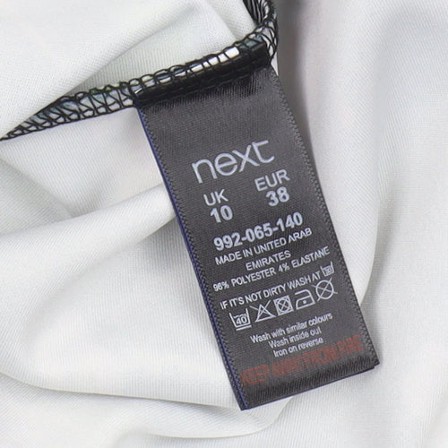 Next Women's Multicoloured Bodycon Dress Size 10