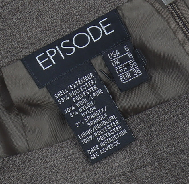 Episode Women's Brown Pencil Skirt, Size 8, Workwear