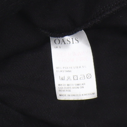 Oasis Women's Black Sheath Midi Dress, Size S