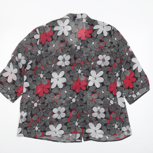 M&Co Women's Multicoloured Floral Blouse Size 20