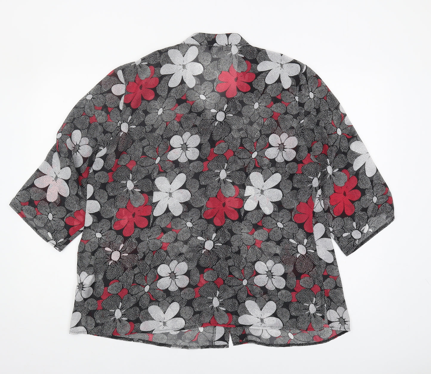 M&Co Women's Multicoloured Floral Blouse Size 20