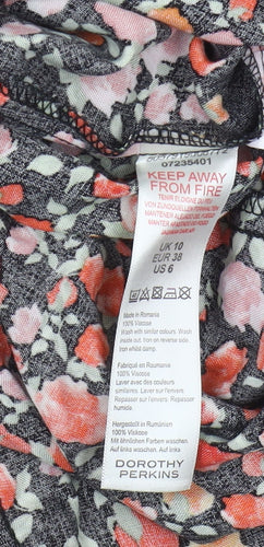 Dorothy Perkins Women's Floral Dress Size 10 Multicoloured