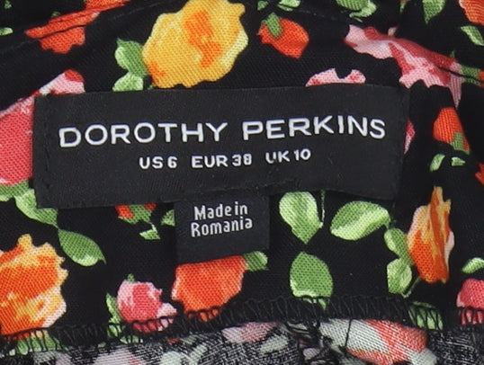 Dorothy Perkins Women's Floral Dress Size 10 Multicoloured