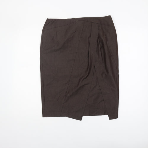 Next Women's Brown Pencil Skirt Size 14