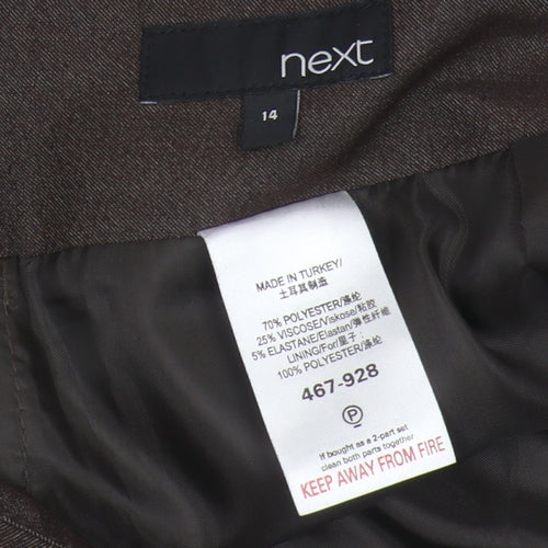 Next Women's Brown Pencil Skirt Size 14