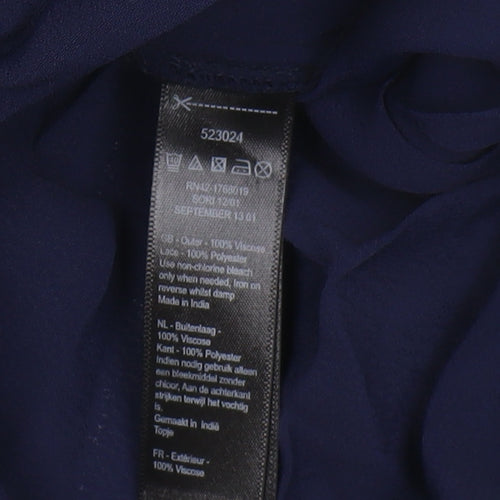 Monsoon Women's Blue Tunic Blouse - Size 12