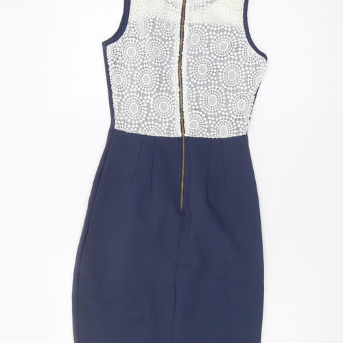 Closet Women's Blue Sheath Dress Size 10