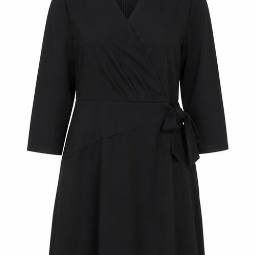 Grace Karin Women's Black XL Wrap Dress V-Neck Elegant
