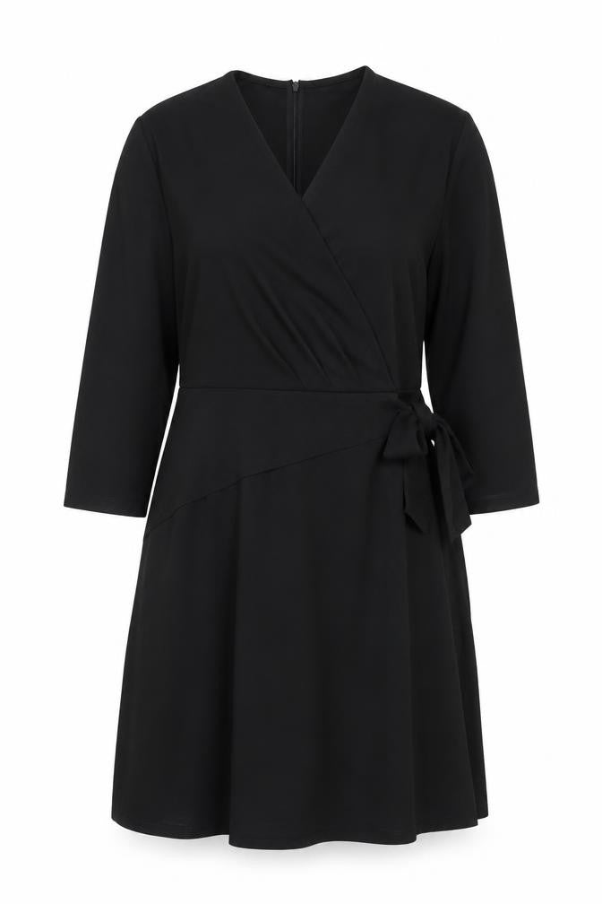 Grace Karin Women's Black XL Wrap Dress V-Neck Elegant