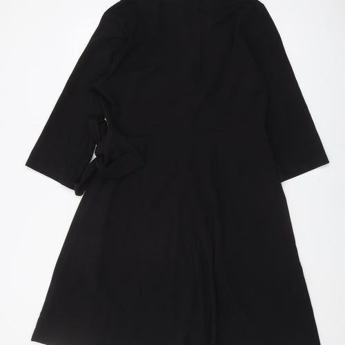 Grace Karin Women's Black XL Wrap Dress V-Neck Elegant