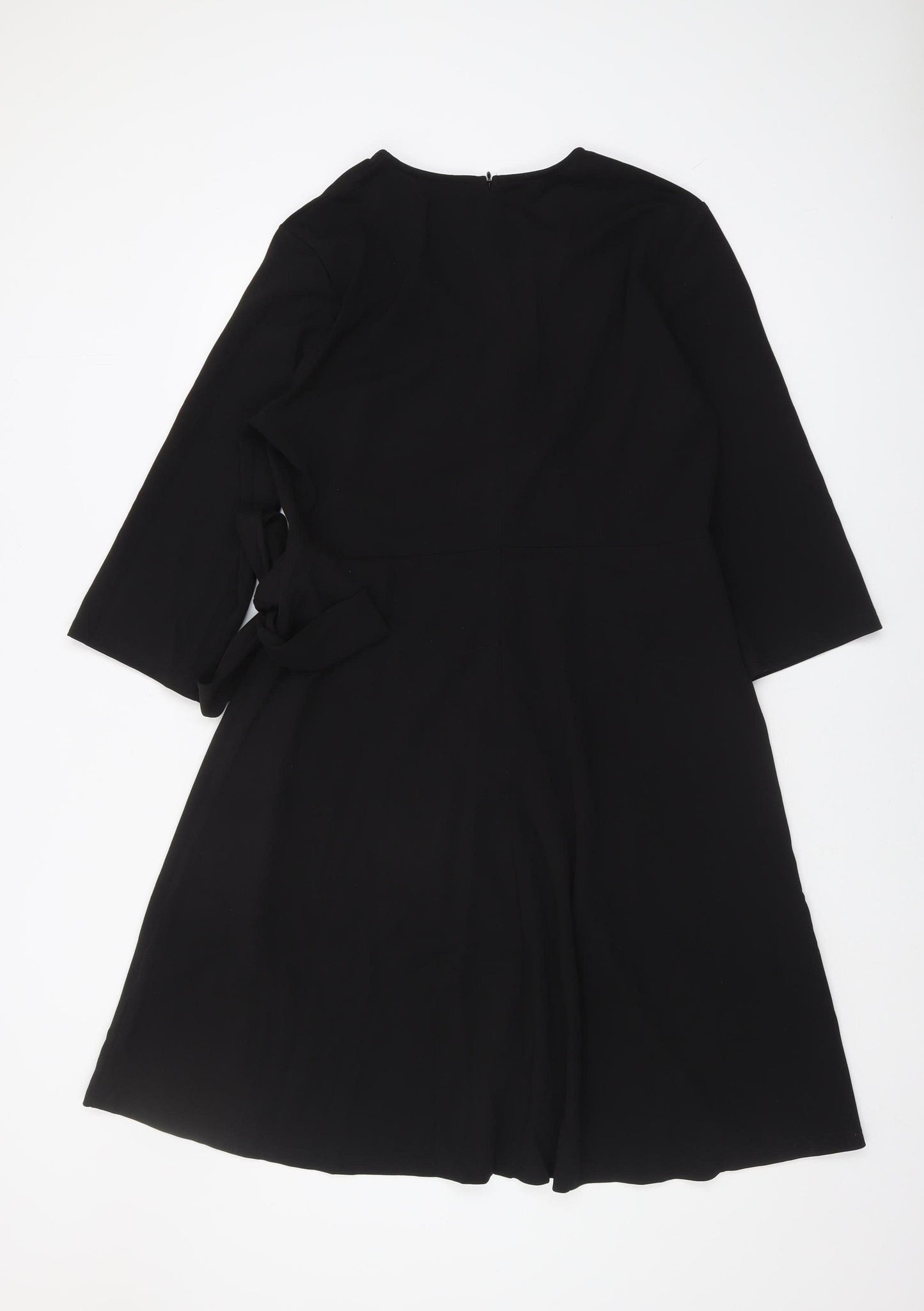 Grace Karin Women's Black XL Wrap Dress V-Neck Elegant