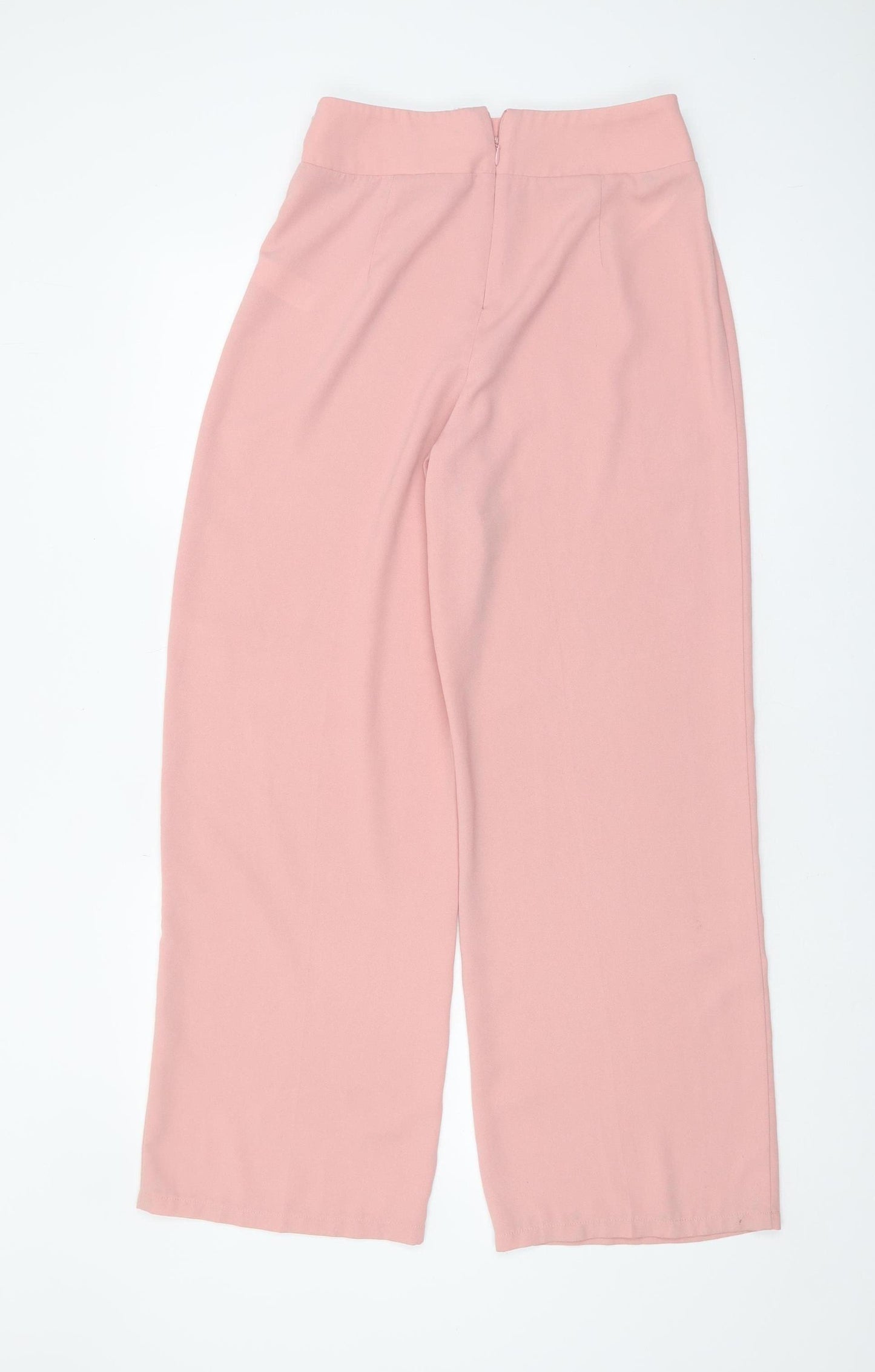 Dorothy Perkins Women Pink Wide-Leg Trousers Size 8