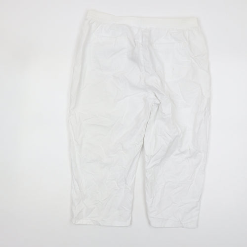 Marks and Spencer Women's White Trousers Size 16