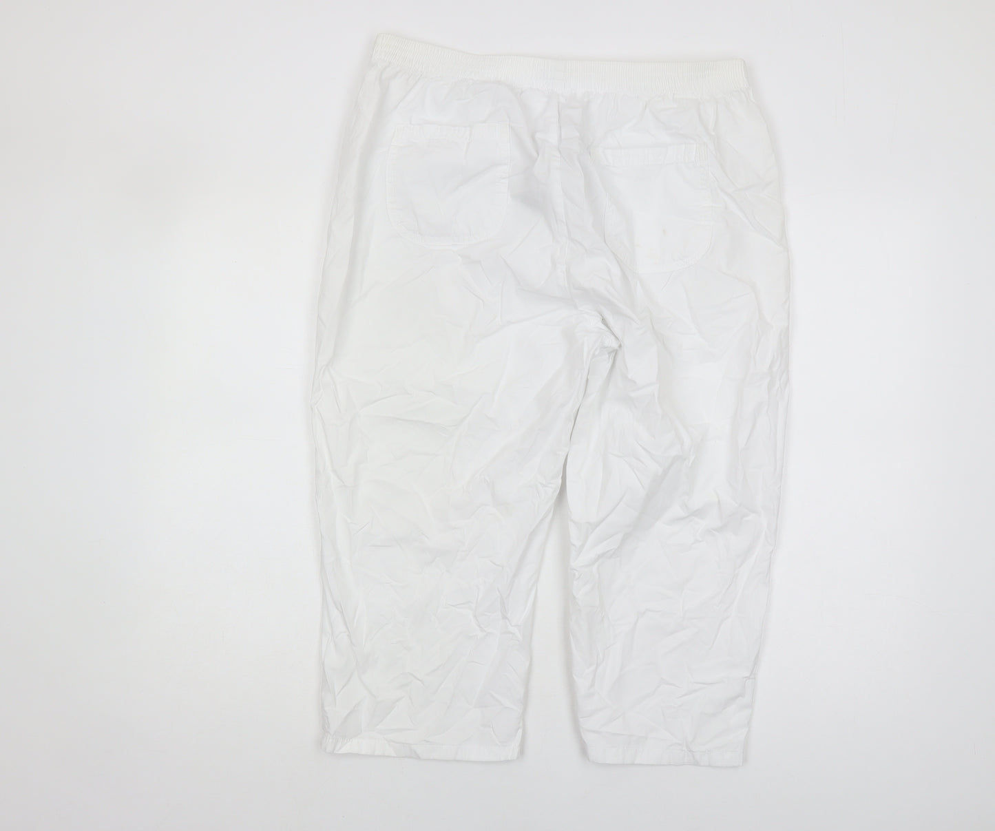 Marks and Spencer Women's White Trousers Size 16