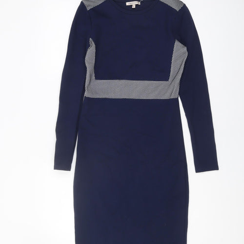 Marks and Spencer Women's Blue Sheath Dress Size 8
