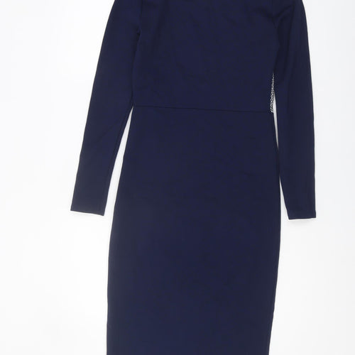 Marks and Spencer Women's Blue Sheath Dress Size 8