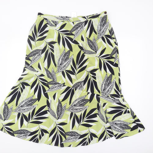 Eastex Women's Multicoloured Floral Flare Skirt, Size 18