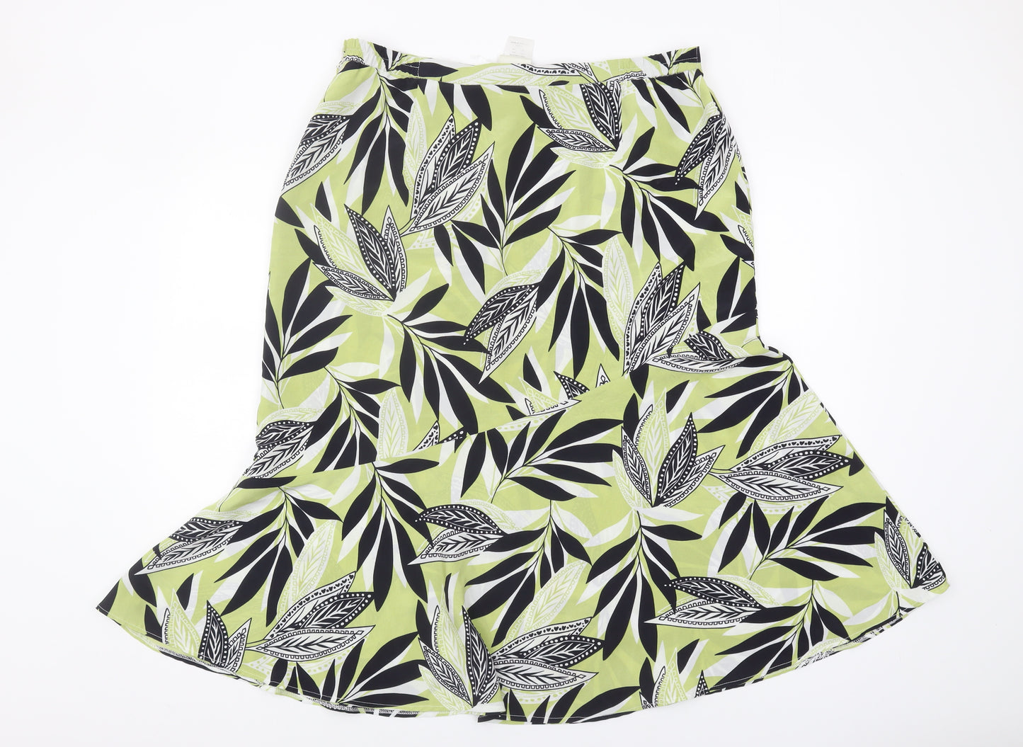 Eastex Women's Multicoloured Floral Flare Skirt, Size 18