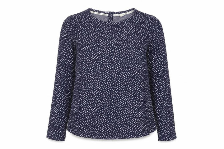FatFace Women's Blue Floral Long Sleeve Top Size 8