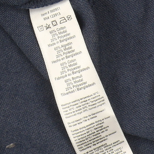 JACHS New York Men's Blue 1/4 Zip Sweatshirt L