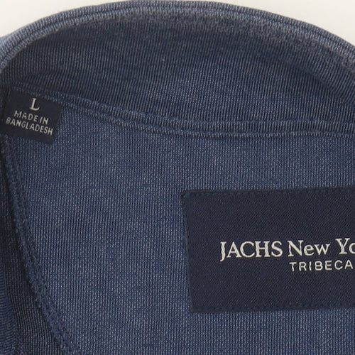 JACHS New York Men's Blue 1/4 Zip Sweatshirt L