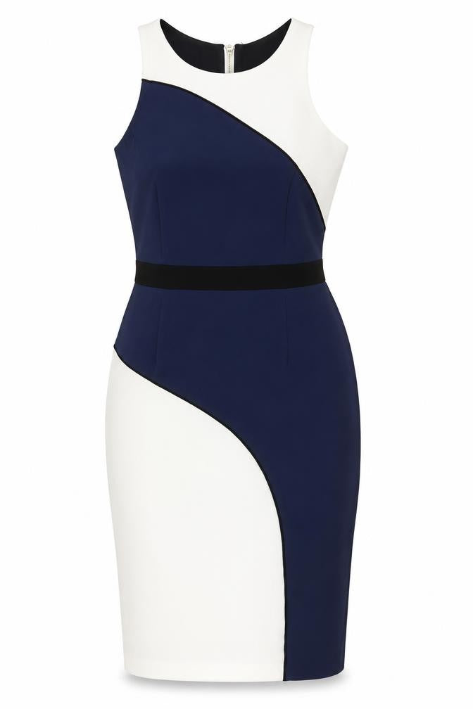 Front view of River Island Women’s Multicoloured Bodycon Dress, size UK 12
