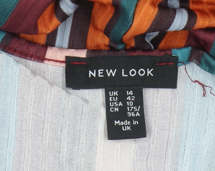 New Look Women's Multicoloured Striped Jumpsuit Size 14