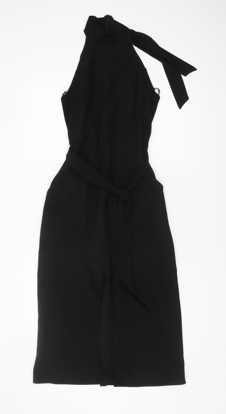 River Island Black Halter Dress, Women Size 8, Party Wear