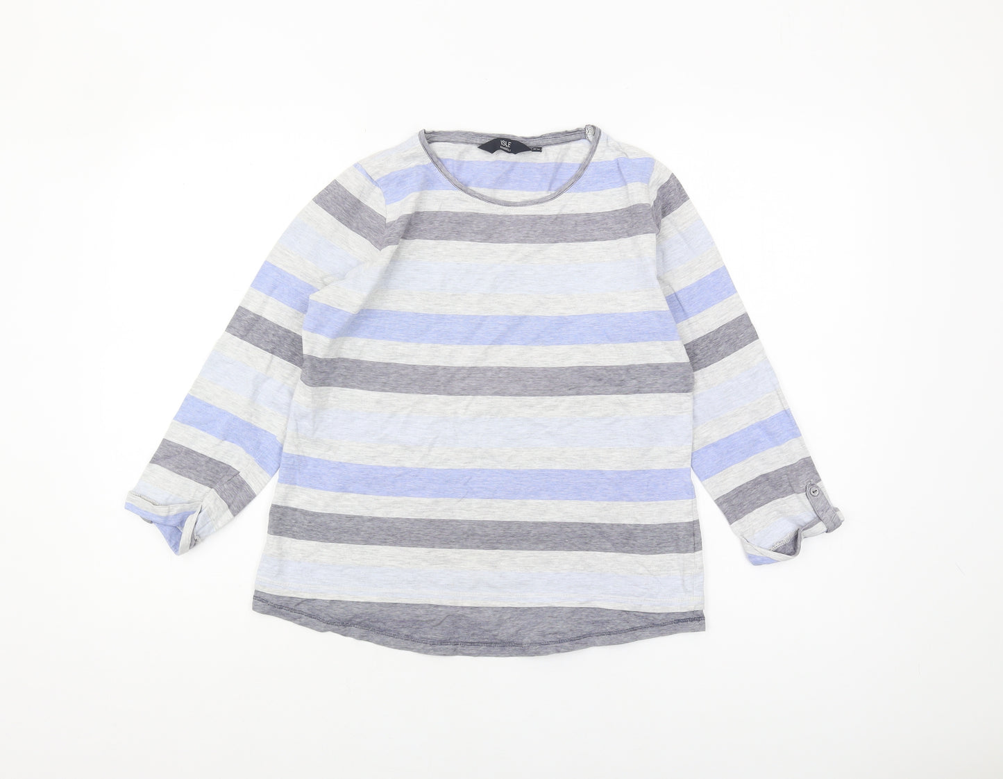 ISLE Essentials Women's Striped Long Sleeve Top, S, Multicoloured