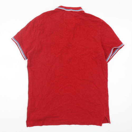 Superdry Men's Red Polo Shirt XL Short Sleeve
