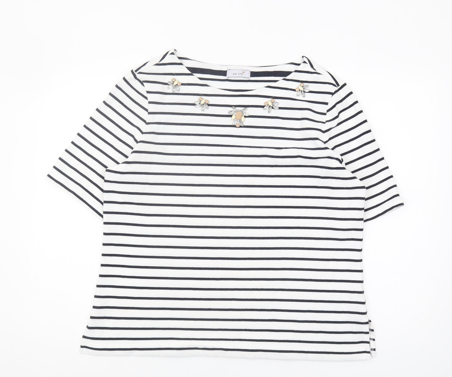 Marks and Spencer Women's Striped T-Shirt, Size 16