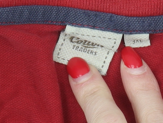 Cotton Traders Men's Red 3XL Polo Shirt