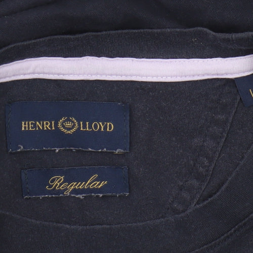 Henri Lloyd Men's Blue Crew Neck T-Shirt Large