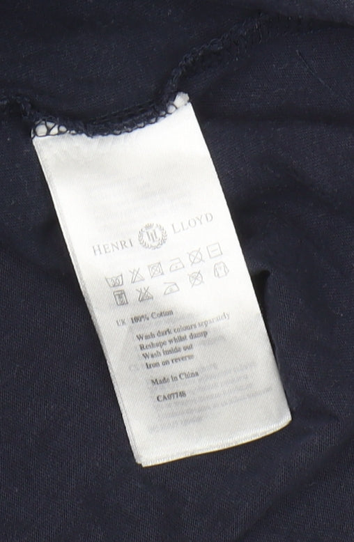Henri Lloyd Men's Blue Crew Neck T-Shirt Large