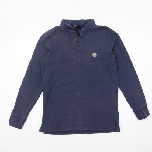 Heritage Black Label Men's Blue M Long Sleeve Polo