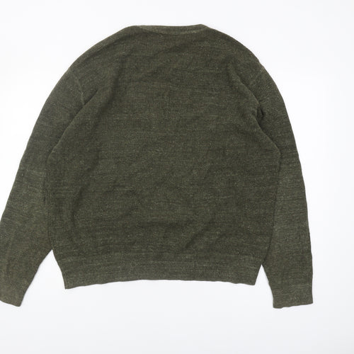 Polo Ralph Lauren Green Cotton Pullover Jumper L