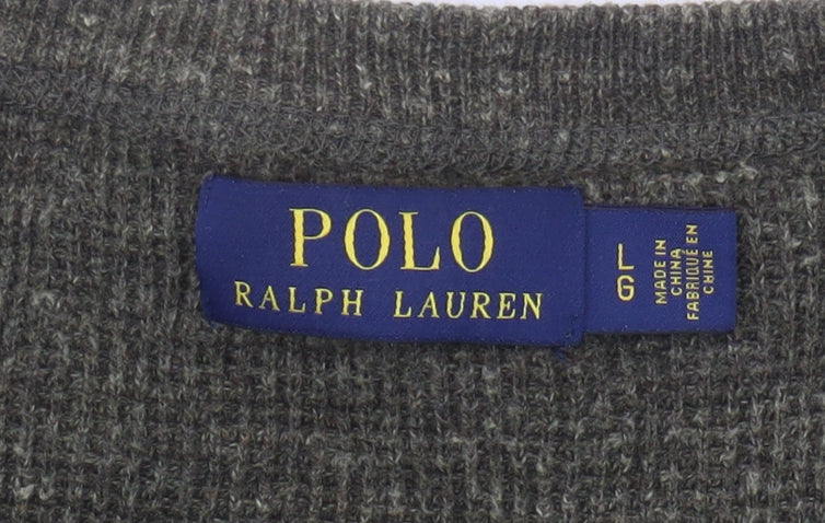 Polo Ralph Lauren Green Cotton Pullover Jumper L