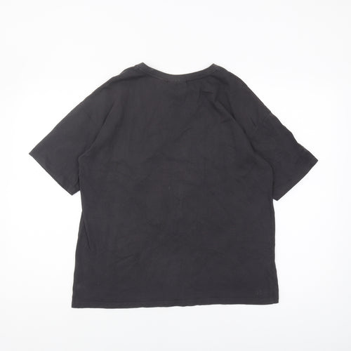 NBA Unisex Black XS Bulls Graphic T-Shirt, Relaxed Fit