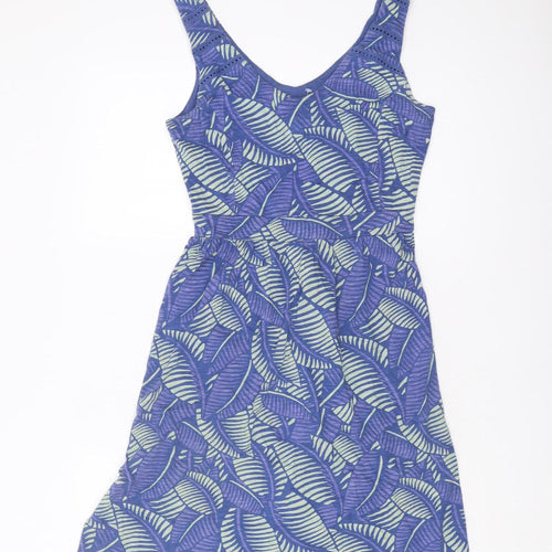 Fatface Blue Bohemian A-Line Dress Size 8
