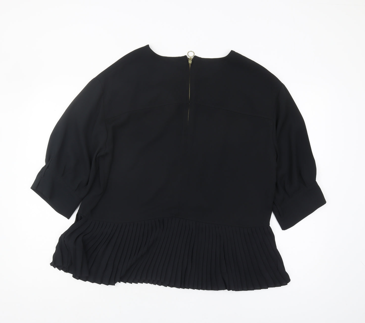 Marks and Spencer Women's Black Blouse, Size 14