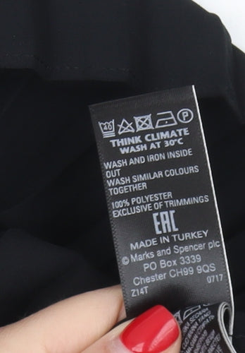 Marks and Spencer Women's Black Blouse, Size 14