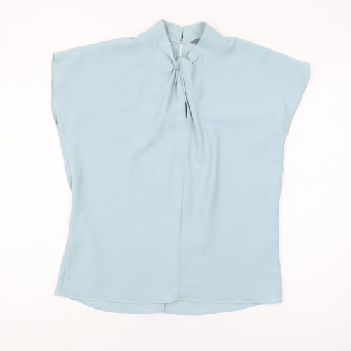 Principles Women's Blue High Neck Blouse Size 10