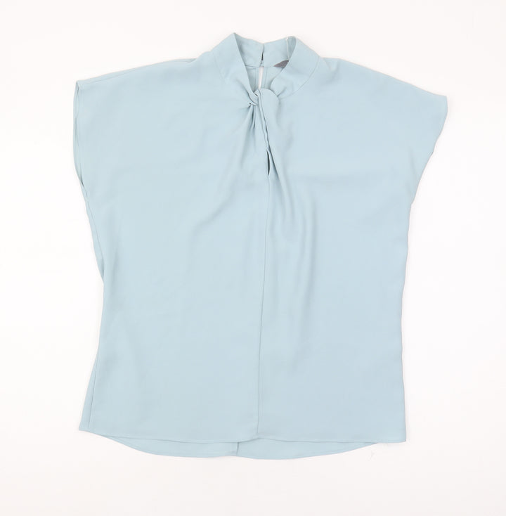Principles Women's Blue High Neck Blouse Size 10