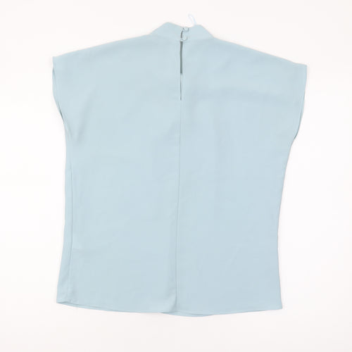 Principles Women's Blue High Neck Blouse Size 10