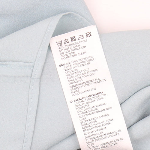 Principles Women's Blue High Neck Blouse Size 10