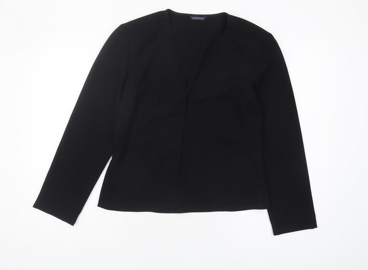 Debenhams Women's Black V-Neck Long Sleeve Top